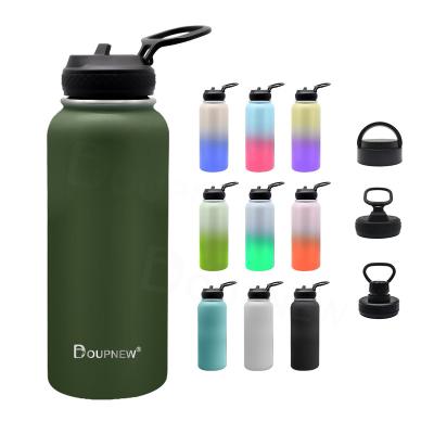 China Business Powder Coating Print Outdoor Stainless Steel Water Bottle Vacuum Flask Insulated Oem Vacuum Flask Water Bottle For Sport for sale