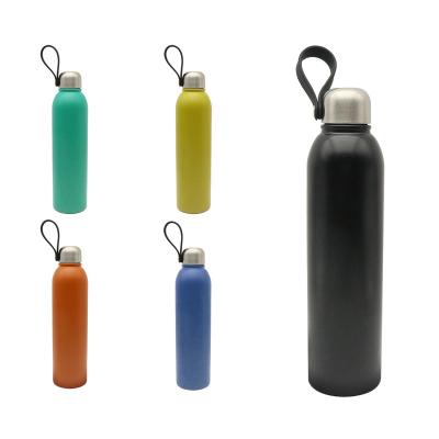 China Sustainable 2023 Hot Selling Bpa Free Drinking Cup Stainless Steel Reusable Water Bottle Vacuum Flask With Handle And Lid for sale