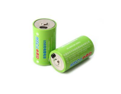 China Rechargeable Toys 1.5V 6000mWh USB D Battery Recycle Multifunctional Lithium Polymer Charged Play And Plug for sale