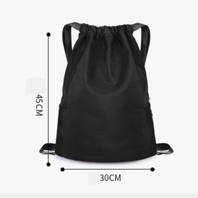 China New Design Portable Shoe Bag Travel Shoe Dust Bag Drawstring Backpack Bags Black for sale