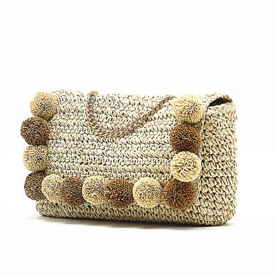 China Lady Top Selling Straw Bags Women Handbags Natural Color Sea Grass Tote Bag for sale