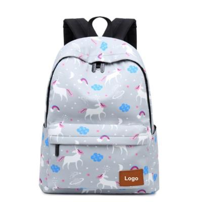 China High Quality School Pink Book Bag Student Girls Unicorn Backpack Bag Large Waterproof Lightweight Cute Nylon School Backpack for sale