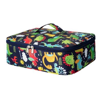 China Cartoon Printing Kids Lunch Box Bag Lightweight Custom Cooler Polyester Insulated Lunch Bag For Kids for sale