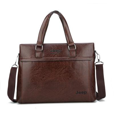 China Men Briefcase Business PU Leather Laptop Bag Business Professional Cross - Body Handbag Men Briefcase Handbag for sale