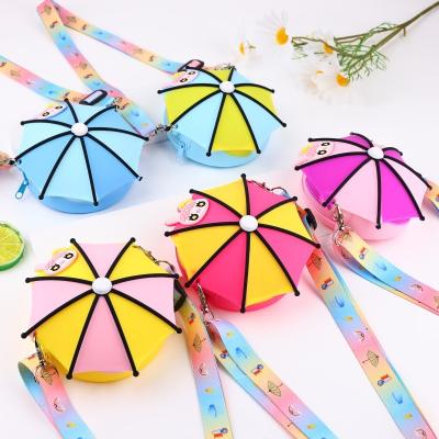 China 2022 New Style Cute Lady Silicone Umbrella Tote Bag Coin Purse Push Pop Toy For Kids for sale