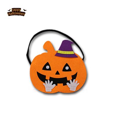 China Lady Party Halloween Pumpkin Candy Bags Portable Halloween Gift Tote Bag For Candy Kids Toy for sale