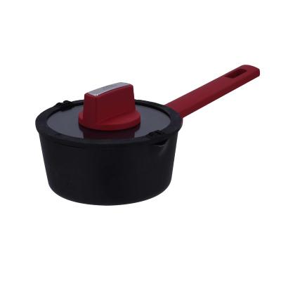 China Cookware Aluminum Nonstick Round Pan Viable Small Pressed Pot For Home Kitchen for sale