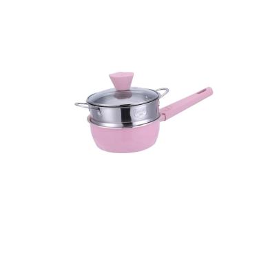 China Colli Viable Pressed Aluminum Nonstick Cookware Round Pan Milk Pot For Home Kitchen for sale