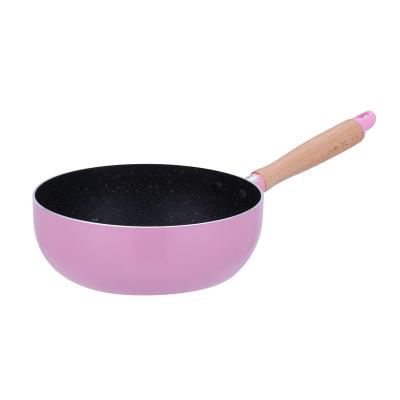 China Aluminum Nonstick Cookware Viable Pressed Round Pan Milk Pot For Home Kitchen for sale