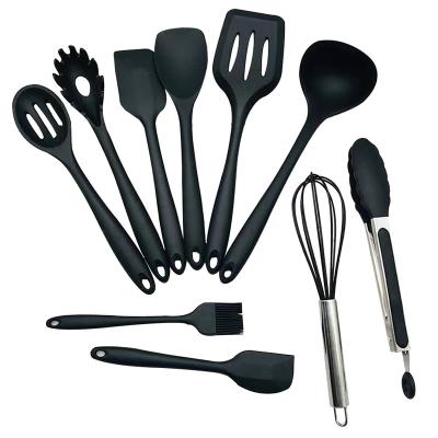 China OEM Products 100% Sustainable Kitchen Silicone Cookware Set Korea Hot Selling Food Grade Eco-friendly Cookware With Wooden Handle for sale