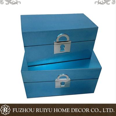 China Handmade classic retro treasure chest craft wooden box of OBM wood production beautiful for sale