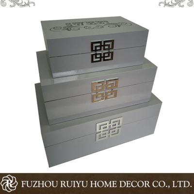 China Handmade classic retro luxury laser cut wooden gift box for sale for sale