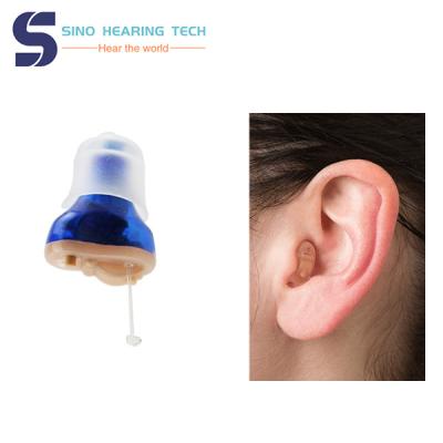 Chine CIC Digital Mini Invisible Hearing Aids for Hearing Loss with Blue and Red Beige Colors à vendre