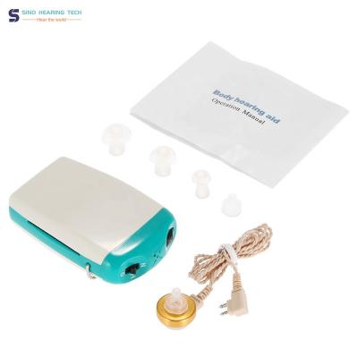 Chine Powerful Worn Body Hearing Aid Pocket Hearing Amplifier For Deaf Hearing Loss 64*42*18mm à vendre