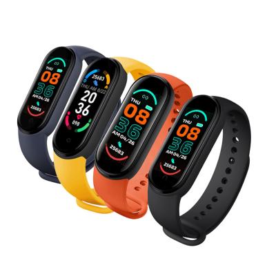 China Heart Rate Monitor Smart Watch APP Control M6 Smartwatch Fitness Pedometer Bracelet With Blood Pressure Smart Wristband for sale