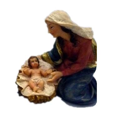 China China Resin Catholic Virgin Mary Figurine Baby Jesus Christ Religious Statue For Home Decoration for sale