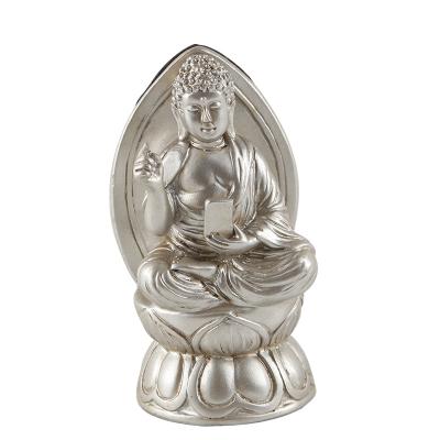 China Compatiable with ipad resin mobile phone stand Buddha statue mobile phone holder handwork lazy desk ornaments for sale