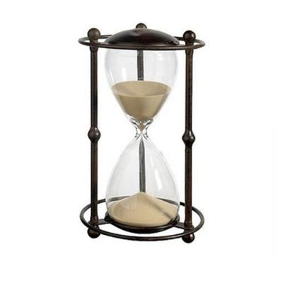 China Country wholesale metal sand timer, 15 minute sand timer, 15 minute hourglass for sale