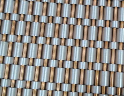 China Elevator Decorative mesh, Elevator wall cladding mesh, Channel woven elevator wire mesh for sale