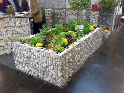 China Raised Beds made of Stone Cages, Welded Gabions Raised Garden Beds for sale