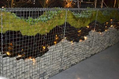 China Decorative Gabions Baskets for Gardens, Green Gabion Fences Wall for Landscape for sale