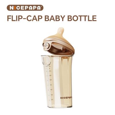 Cina NICEPAPA FLIP-CAP PPSU baby bottle Choking Rescue Biberon 300ML Baby Formula Breast Milk babe kids product in vendita