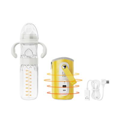 China 3 In 1 Travel Formula Dispenser Bottle USB Baby Milk Feeding Glass Bottle BPA Free for sale