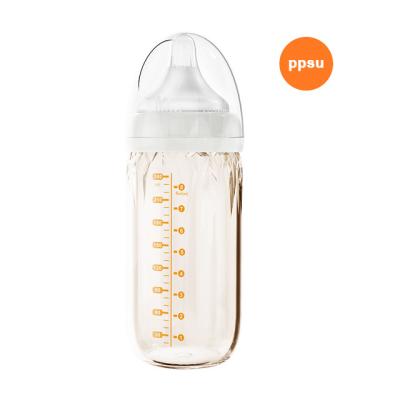 China Neugeborene Glas-PPSU-Baby-Saugflasche 240mL freier Grad PVCs Nahrungsmittel zu verkaufen