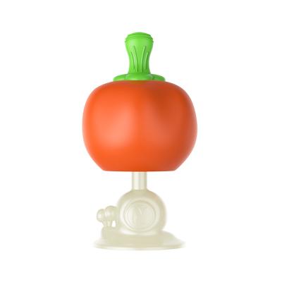 China PVC vegetal del silicón de los juguetes el echar los dientes del bebé del tomate libre para la muchacha del muchacho en venta