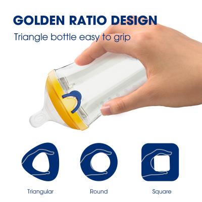 China One Click Flip Cap Baby Bottle Anti Colic BPA Free 180 Ml Feeding Bottle for sale