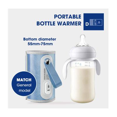 China USB Portable Travel Bottle Warmer Breastmilk Velcro Design Feeder Bottle Warmer for sale