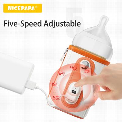 China Square Milk Portable Baby Bottle Warmer 240ml Five Speeds With LCD Display for sale