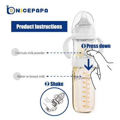 Κίνα Αντι Colic 240ML 8 Oz νεογέννητα μπουκάλια τύπου γυαλιού μπουκαλιών γάλακτος προς πώληση