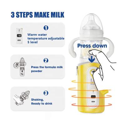 China 240ml Portable Bottle  warmer Fast brew milk feeding Bottle With Formula powder Storage  gift set for Travel , Car for sale