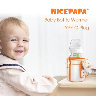 China USB Breast Milk Baby Feeding Bottle Warmer Portable 42℃ Thermostat For Travel for sale