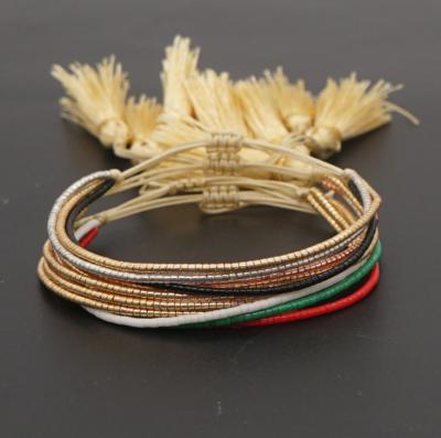 China BOHEMIA Bohemian Multilayer Bracelet for Simple Jewelry Miyuki Beads Pulsera Men's Tassel Travel Bracelet Trendy Rope Adjustable Jewelry for sale