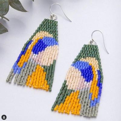 China Latest BOHEMIA earrings miyuki Bohemian seed beads handmade tassel earring for sale