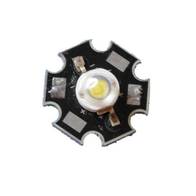 China Factory growing light 6000K - 6200K 45mil pure white bridgelux 3W led chip with 220-250lm heatsink for sale