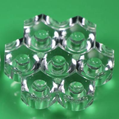 China 1-3-5W SMD LED 38.8mm 30 degree 7W 7 in 1 row lens with legs for sale