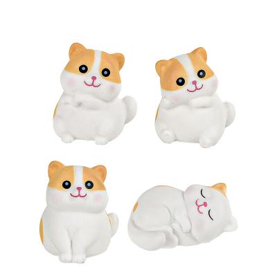 China Lovely Non-Toxic Children Cat Toys Baking Accessories Cake Decorating Cake Topper Decoration Waving Lucky Cat Cat Interactive Toy for sale