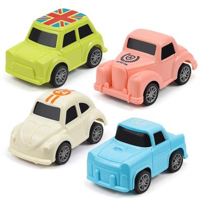 China Pull Back Model Car; Full Open Door High Simulation Mini Construction Car Toy Custom Die Cast Engineering Plastics Toy Diecast Model Cars For Kids Toys for sale