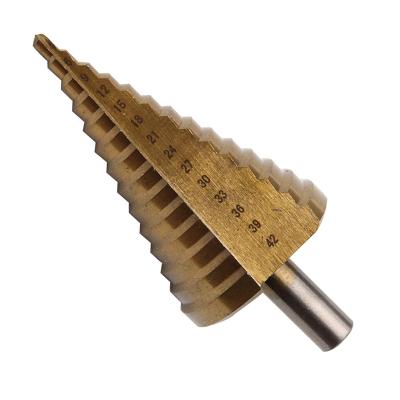 China Metallurgical Straight Groove And Spiral Groove Hss M2 Step Drill Bits for sale