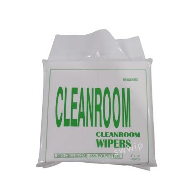 China Soft 600 Series Industrial Spunlace Nonwoven Paper Lint Free Cleaning Cloth Wipes Non Woven Cleanroom Wiper for sale