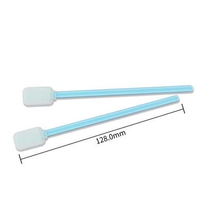 China Industry Large Knitted Cleanroom Polyester Tip Clean Swab Flat Alcohol Resistant for sale