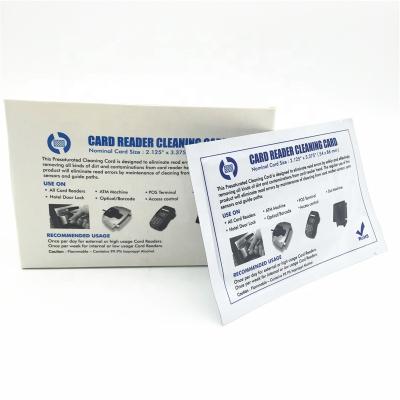 China Price-CR80 factory standard direct cleaning card for Kiosks/ATM/Hotel card/credit card door lock reader. for sale