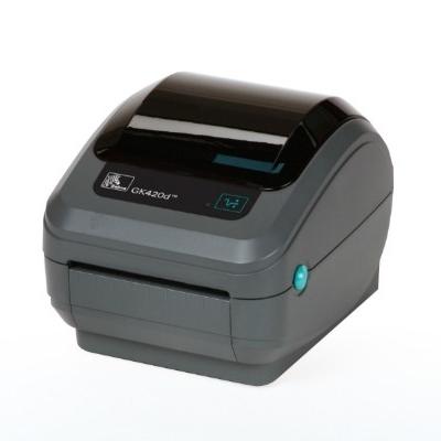 China Black And White Desktop Zebra GK420D Thermal Printer Barcode Printer for sale