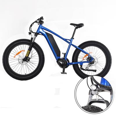 China 26 inch wheel fat tire electric ebike aluminum alloy mountain bike e fat tire electric bike for sale