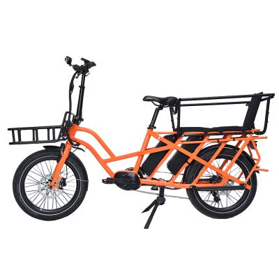 China 2021 hot selling aluminum alloy cargo mid drive lithuim battery ebike dual motor electric bike for sale