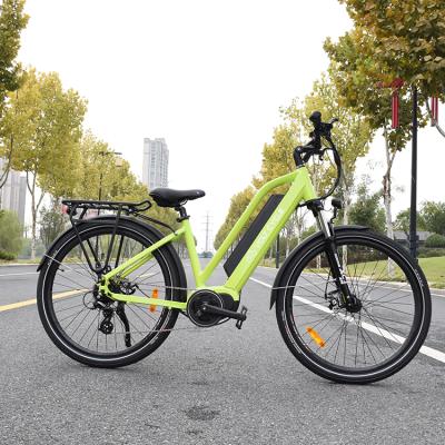 China Factory Price Aluminum Alloy Frame Mid Drive Motor 36v 350w Bikes Electric City for sale