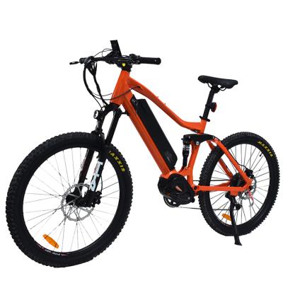 China Good quality aluminum alloy pedal assisted electric carbon fiber 750w48v lithium battery electric mountain bike for sale